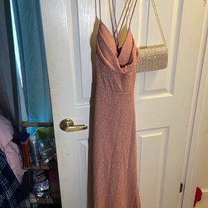 Long glittery prom dress from windsor worn once.